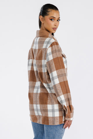Kerrisdale Boyfriend Flannel Shacket – view 6