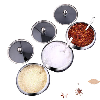 Stainless Steel Seasoning Containers