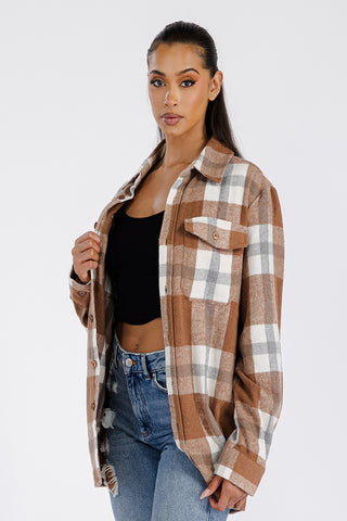 Kerrisdale Boyfriend Flannel Shacket – view 2