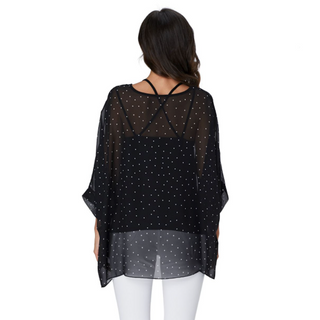 Chiffon Tunic Off Shoulder Top