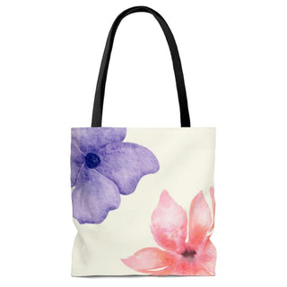 Fresh Floral Print Tote Bag