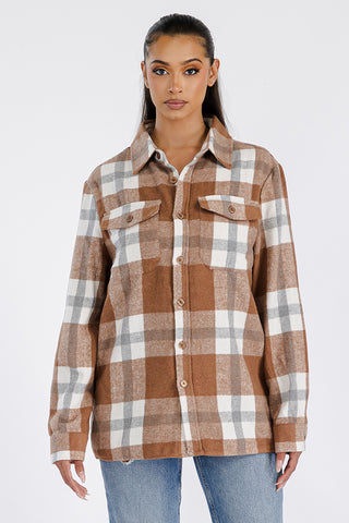 Kerrisdale Boyfriend Flannel Shacket – view 5