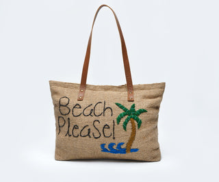 'Beach Please' Tote Bag