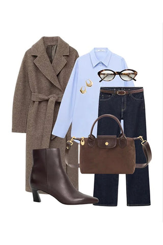 Suede Leather Shoulder Bag