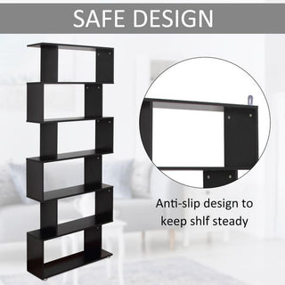 Six Tier Open Storage Display Bookcase