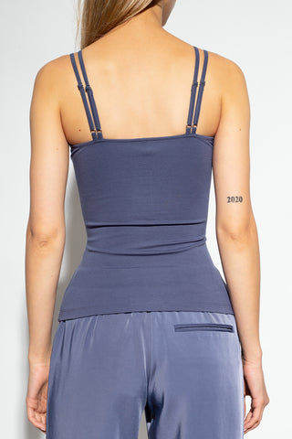 Cut-Out Ruched Tank Top