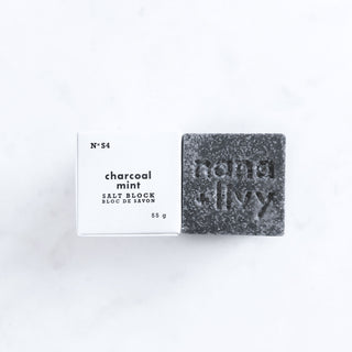 Nana & Livy Charcoal Mint Salt Block