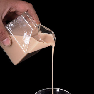 Half Pint Glass Creamer Carton