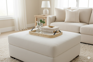 Raffia Wrapped Serving Tray