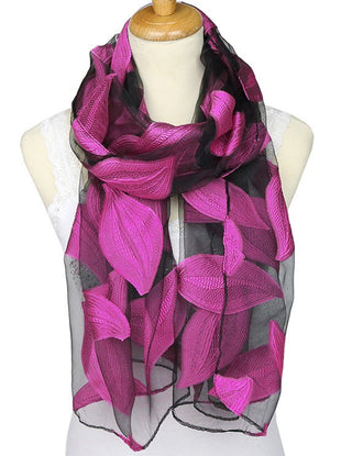 Jacquard Silk Scarf