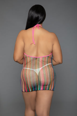 Prism Halter Minidress