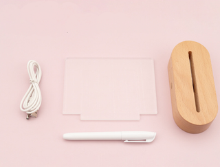 Wood Table Lamp Night Light