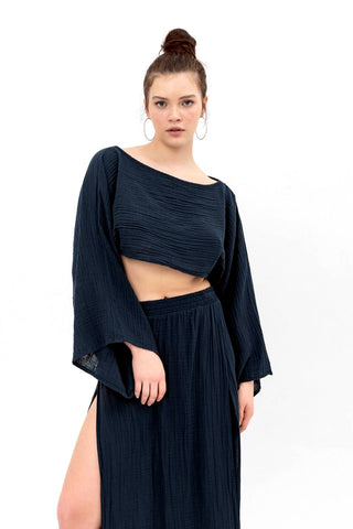 Elkford Organic Cotton Cropped Top