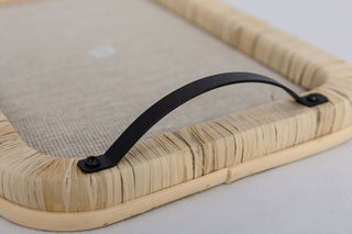 Raffia Wrapped Serving Tray