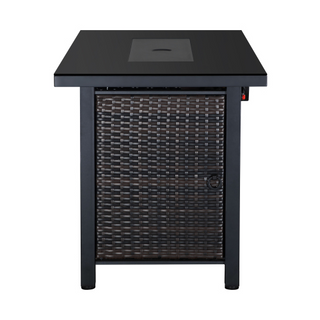 Rattan Propane Outdoor Fire Pit Table