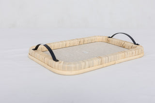 Raffia Wrapped Serving Tray