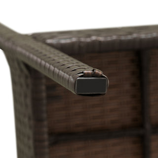 3-Piece Rattan Coffee Table Sofa Set