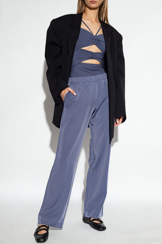 Cut-Out Ruched Tank Top