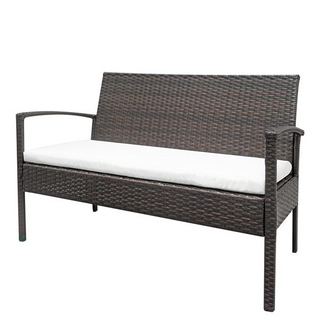 4-Piece Rattan Patio Furniture Set