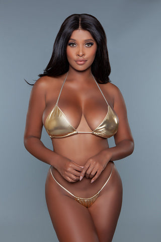 Nova Metallic Triangle Bikini