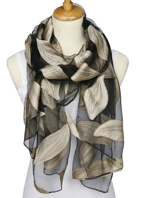 Jacquard Silk Scarf