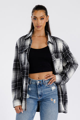 Curtis Oversized Soft Flannel Shacket