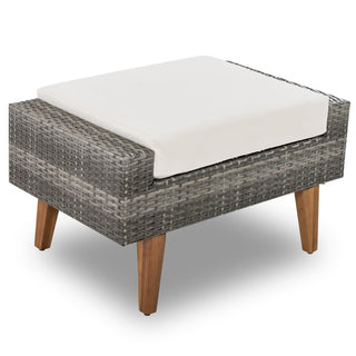 6-Pieces All Weather Outdoor Wicker Sofa Set