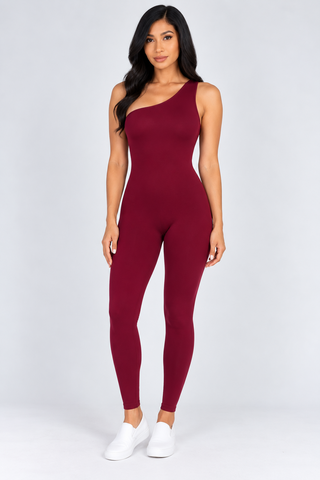 Auburn One Shoulder Jumpsuit