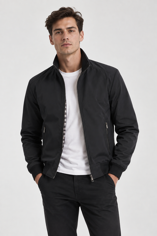 Arlo Lightweight Zip Up Softshell Bomber Jacket