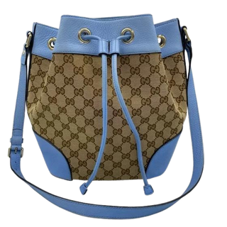 Gucci GG Monogram Calfskin Bucket Bag