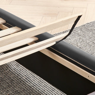 Sooke Velvet Upholstered Platform Bed with Integrated Nightstands
