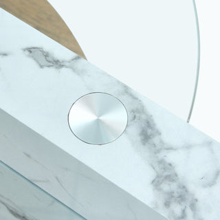 Marble & Wood Double Layer Coffee Table