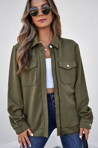 Collared Zip-Up Jacket