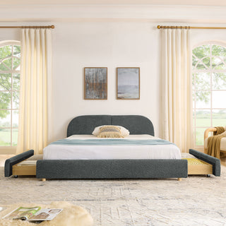 Qualicum Curved Headboard Storage Bed
