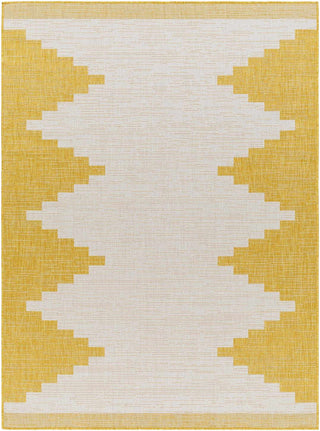 Machine-Woven Aztec-Inspired Rug