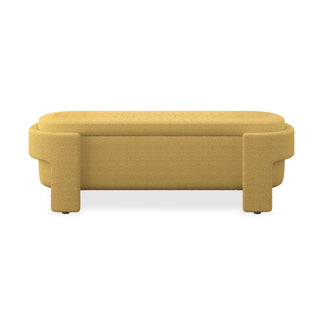 Linen Fabric Upholstered Bench
