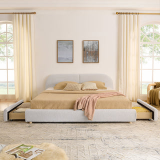 Qualicum Curved Headboard Storage Bed