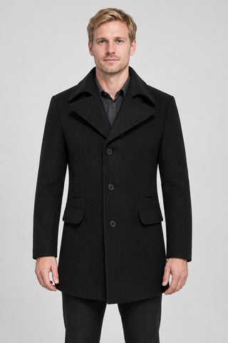 Triad Wool Blend Button-Up Coat