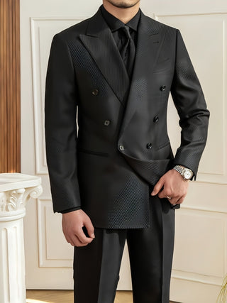 Texture Plaid Suit