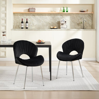 Modern Hollow-Back Upholstered Chair