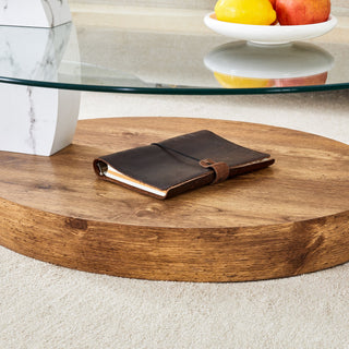 Marble & Wood Double Layer Coffee Table