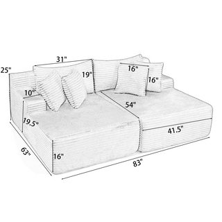 Two-Seater Sofa Lounge Chair