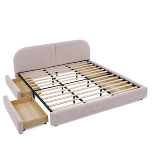Qualicum Curved Headboard Storage Bed