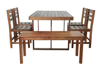 Acacia Wood Outdoor Table and Chair Set
