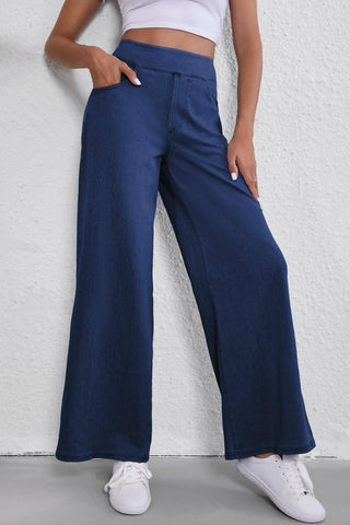 Medium Wash Straight Leg Casual Jeans
