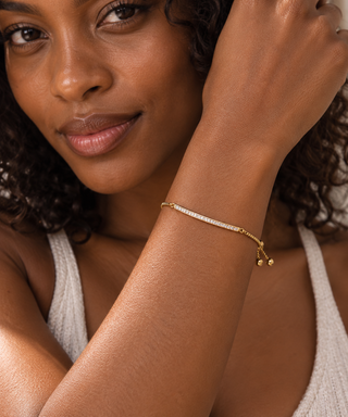 Jessy Gold Plated Bar Bracelet