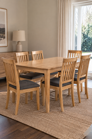 Nilen Oak Dining Table Set