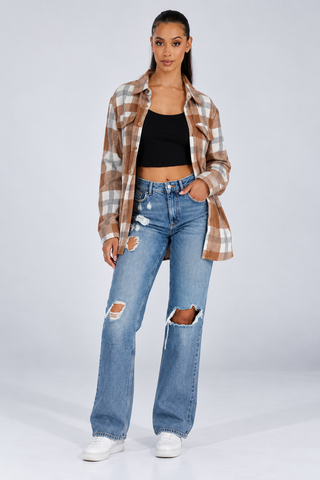 Kerrisdale Boyfriend Flannel Shacket