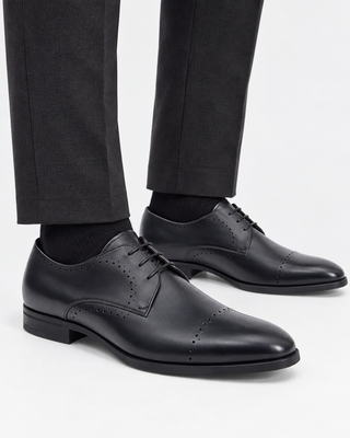 Lawrence Calfskin Lace-Up Dress Shoe