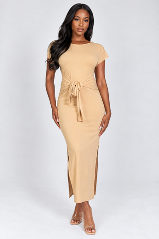 Murphys Tie-Front Midi Dress